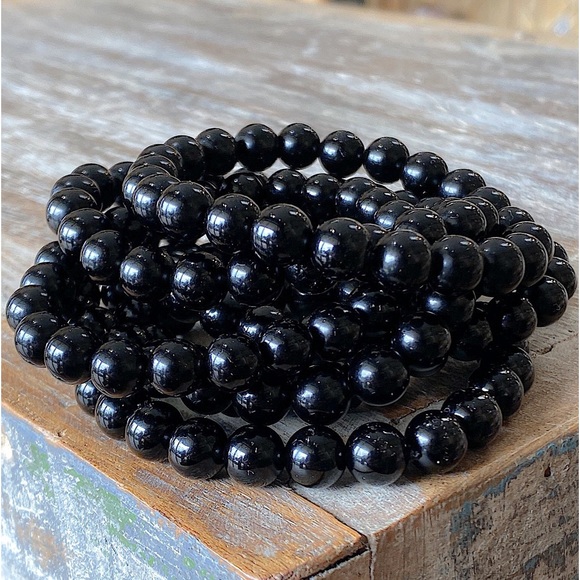 Hand Crafted Jewelry - 🆕New Black Obsidian 8mm Healing Gemstone Bracelet